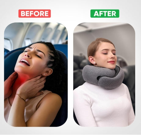 Pain-Free Travel Neck Pillow for Comfortable and Better Sleep - 50% OFF Today Only