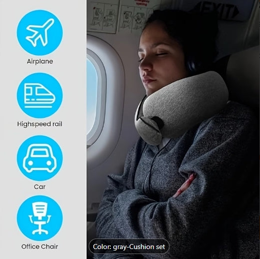 Pain-Free Travel Neck Pillow for Comfortable and Better Sleep - 50% OFF Today Only