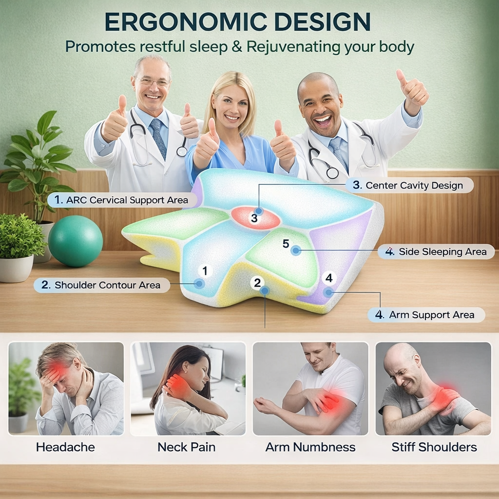 Neck & Shoulder Pain Relief Butterfly Pillow - 50% OFF Today Only