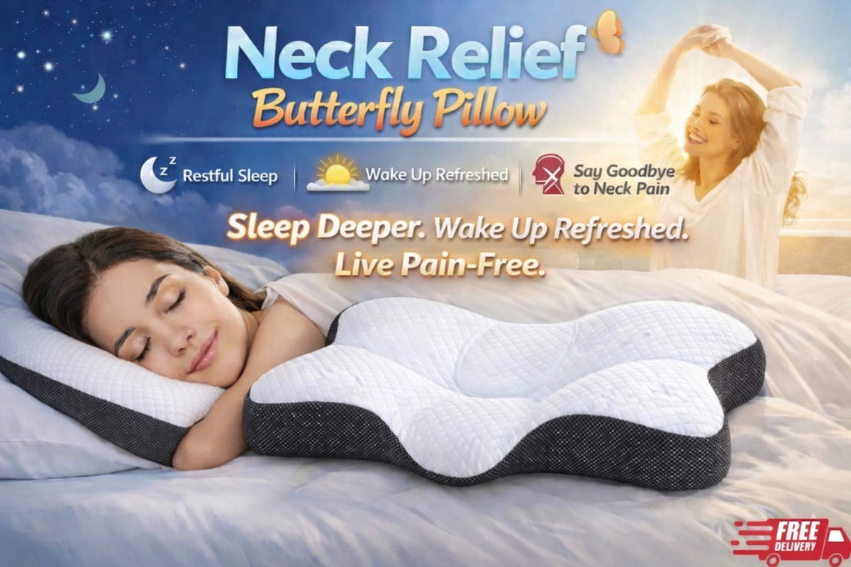 Neck & Shoulder Pain Relief Butterfly Pillow - 50% OFF Today Only