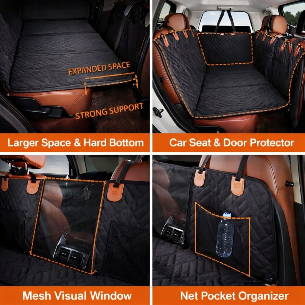 100% Waterproof Pet Car Seat Cover - 50% OFF Today Only