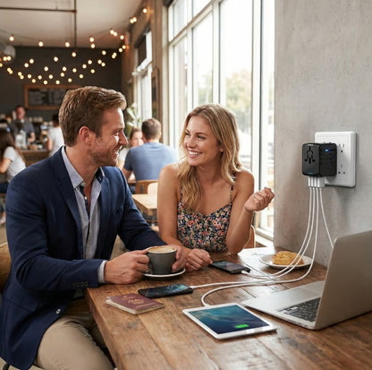 Universal Travel Adapter for 5 Devices - 50% OFF Today Only