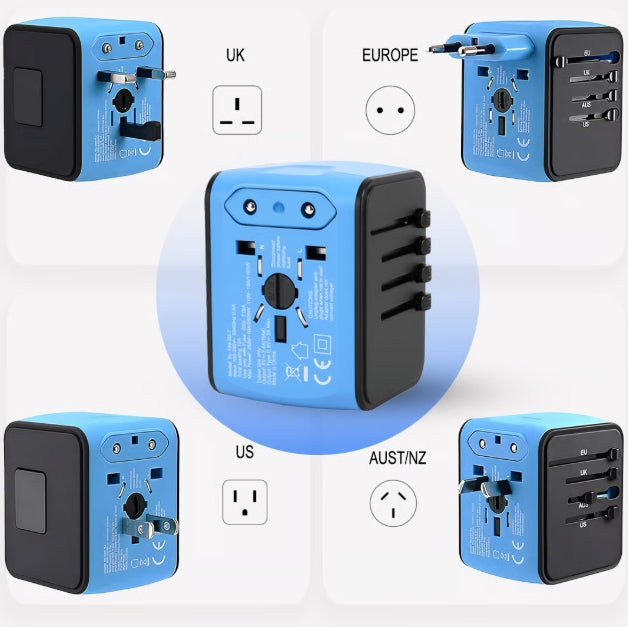Universal Travel Adapter for 5 Devices - 50% OFF Today Only