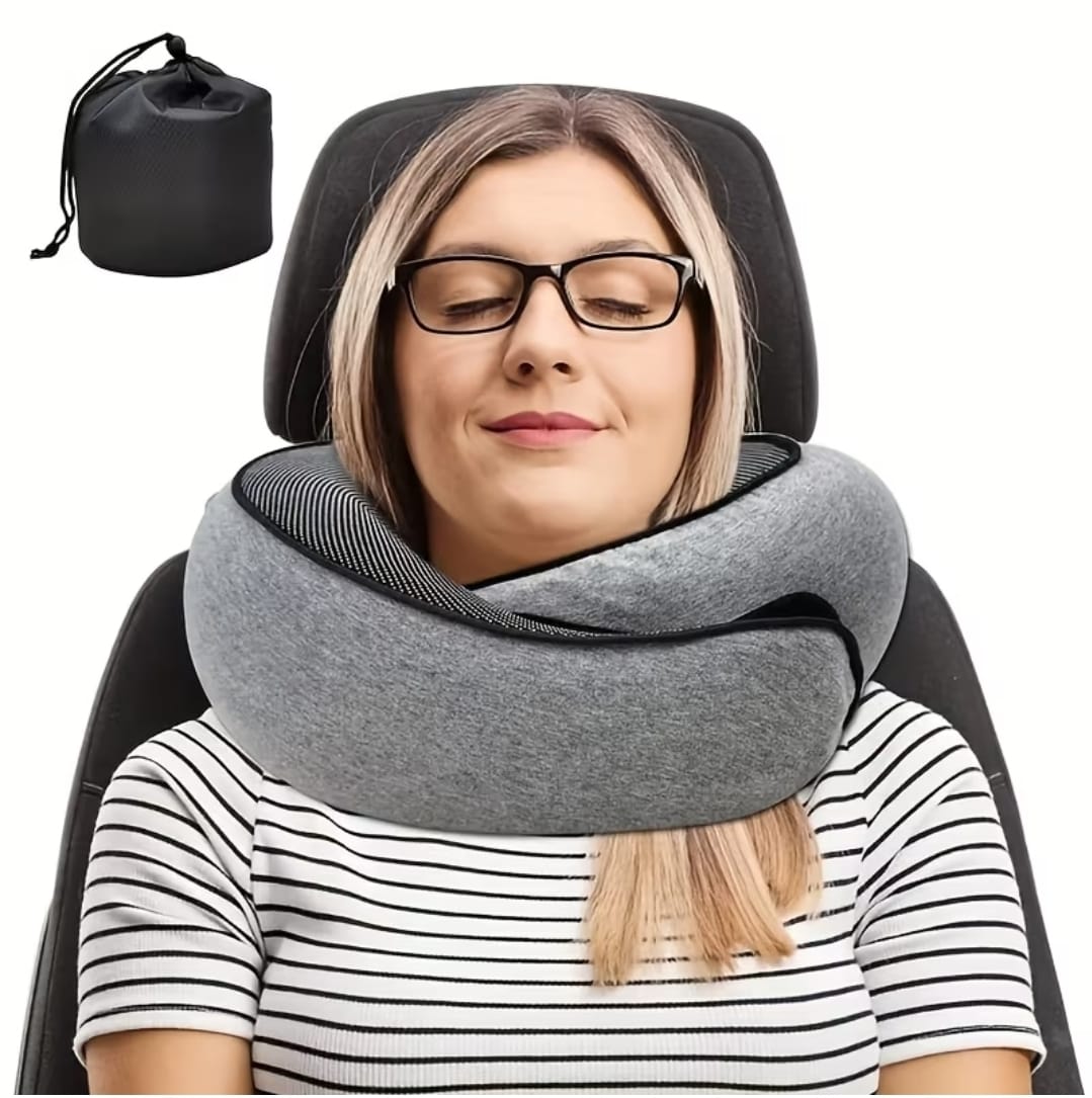 Pain-Free Travel Neck Pillow for Comfortable and Better Sleep - 50% OFF Today Only